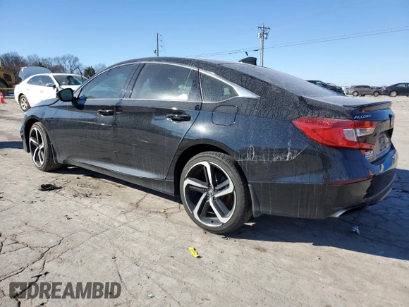 2019 Honda Accord Sedan Sport 1.5T with VIN 1HGCV1F39KA025659, listed as a Copart auction lot 88070025 with 82,708 mi miles and Salvage Title. Bid and sale history available at carsss.com. Image 2.