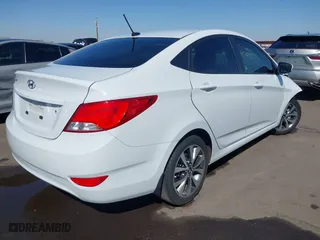 2017 Hyundai Accent SE with VIN KMHCT4AE7HU361814, listed as a IAAI auction lot 41711507 with 23,383 mi miles. Bid and sale history available at carsss.com. Image 4.