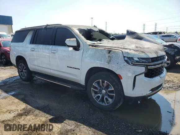 2022 Chevrolet Suburban LS z VIN 1GNSKBKD2NR226789, wystawiony jako Copart lot #54896545 z przebiegiem Nie podano mil oraz Nie do naprawy • Non repairable. Historia ofert i sprzedaży dostępna na DreamBid. Obrazek 4.