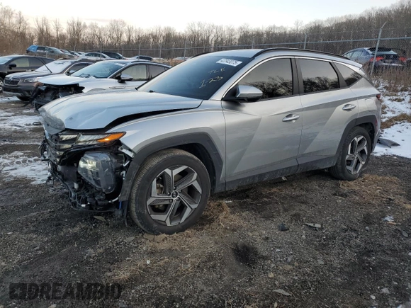 2022 Hyundai Tucson SEL with VIN 5NMJC3AEXNH088778, listed as a Copart auction lot 42343075 with 23,461 mi miles and Salvage Title. Bid and sale history available at DreamBid. Image 1.