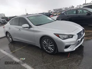 2018 Infiniti Q50 Luxe with VIN JN1EV7AP9JM362191, listed as a IAAI auction lot 41777017 with 80,394 mi miles and . Bid and sale history available at carsss.com. Image 13.