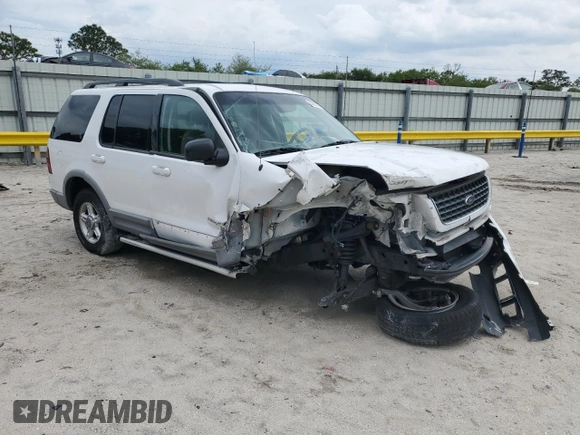 2002 Ford Explorer XLT with VIN 1FMZU63K42UD20344, listed as a Copart auction lot 50005215 with 63,640 mi miles and Salvage Title. Bid and sale history available at DreamBid. Image 4.