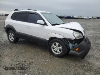 2007 Hyundai Tucson SE with VIN KM8JN12D37U524317, listed as a Copart auction lot 51601275 with 97,755 mi miles and Salvage Title. Bid and sale history available at carsss.com. Image 4.
