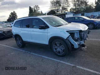 2022 Honda Pilot Sport with VIN 5FNYF6H35NB098700, listed as a Copart auction lot 87680655 with 18,023 mi miles and Salvage Title. Bid and sale history available at carsss.com. Image 4.