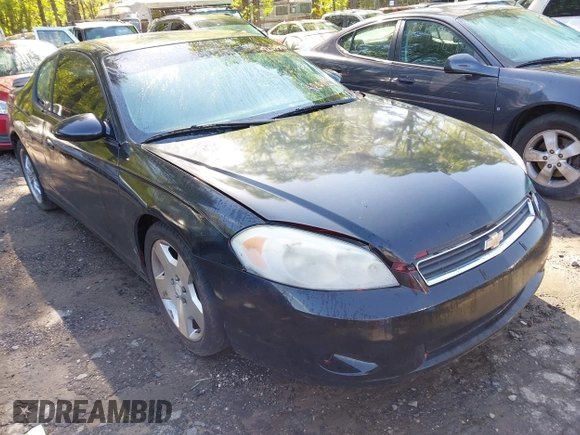 2007 Chevrolet Monte Carlo LT with VIN 2G1WK15K079420029, listed as a IAAI auction lot 42015406 with 291,180 mi miles. Bid and sale history available at carsss.com. Image 1.
