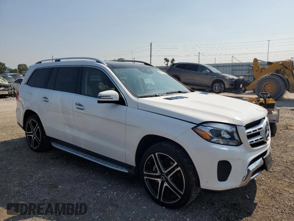 2017 Mercedes-Benz GLS 450 with VIN 4JGDF6EE2HA809590, listed as a Copart auction lot 67497034 with 127,943 mi miles and Salvage Title. Bid and sale history available at DreamBid. Image 4.