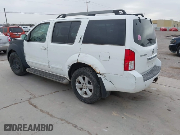 2008 Nissan Pathfinder S with VIN 5N1AR18U58C650987, listed as a IAAI auction lot 41579276 with 197,063 mi miles. Bid and sale history available at carsss.com. Image 3.