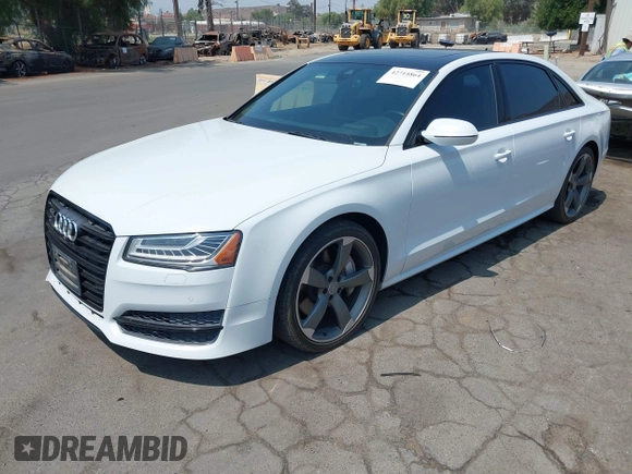 2017 Audi A8 Sport with VIN WAU43AFD3HN010445, listed as a IAAI auction lot 42714864 with 106,748 mi miles and . Bid and sale history available at DreamBid. Image 18.