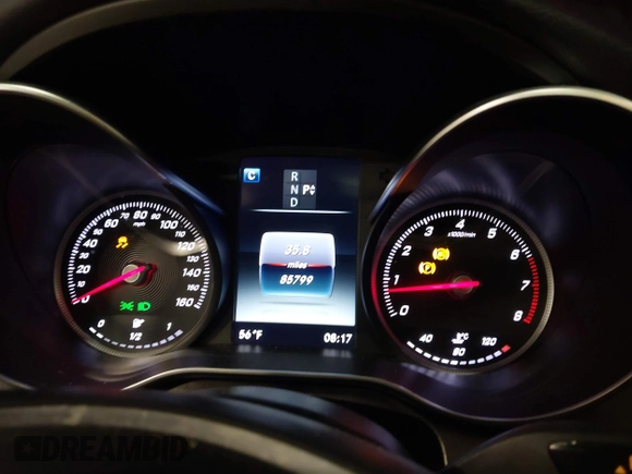 2017 Mercedes-Benz C C 300 with VIN 55SWF4JB1HU219142, listed as a IAAI auction lot 41378244 with 85,799 mi miles. Bid and sale history available at carsss.com. Image 7.