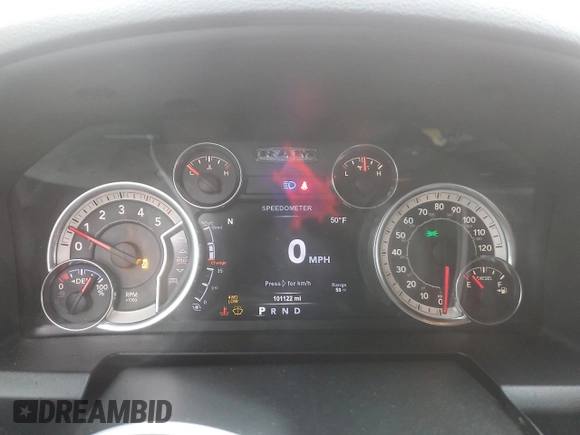 2017 Ram 2500 Big Horn with VIN 3C6UR5ML1HG685746, listed as a Copart auction lot 79242844 with 101,122 mi miles and Salvage title. Bid and sale history available at DreamBid. Image 9.