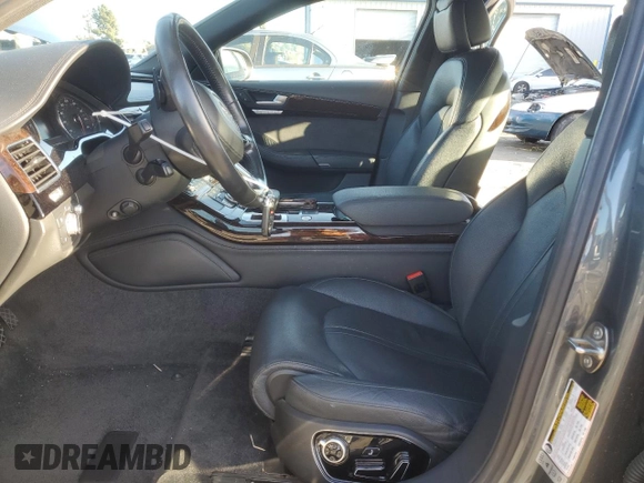 2017 Audi A8 with VIN WAU44AFD9HN011290, listed as a Copart auction lot 45594565 with 59,720 mi miles and Salvage Title. Bid and sale history available at DreamBid. Image 7.