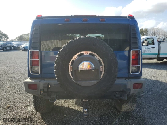 2006 Hummer H2 with VIN 5GRGN23UX6H103073, listed as a Copart auction lot 75173504 with 216,664 mi miles and Non Repairable. Bid and sale history available at carsss.com. Image 6.