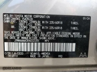 2024 Toyota bZ4X XLE with VIN JTMAAAAA3RA032205, listed as a Copart auction lot 68753654 with 7,898 mi miles and Salvage Title. Bid and sale history available at carsss.com. Image 12.