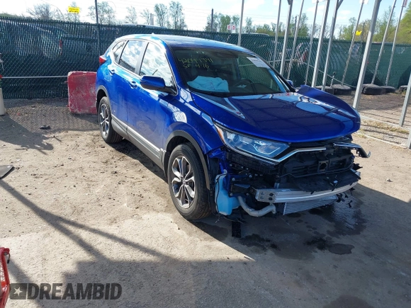 2021 Honda CR-V EX-L with VIN 7FARW2H80ME005531, listed as a IAAI auction lot 42044341 with 14,557 mi miles and . Bid and sale history available at DreamBid. Image 1.