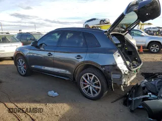 2024 Audi Q5 S line Premium Plus z VIN WA1E2AFYXR2149594, wystawiony jako Copart lot #46611695 z przebiegiem 2 753 mil mil oraz Szkoda całkowita • Salvage title. Historia ofert i sprzedaży dostępna na DreamBid. Obrazek 2.