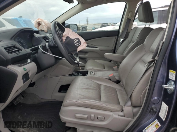 2012 Honda CR-V EX-L with VIN JHLRM4H70CC005483, listed as a Copart auction lot 51521135 with 47,212 mi miles and Salvage Title. Bid and sale history available at carsss.com. Image 7.