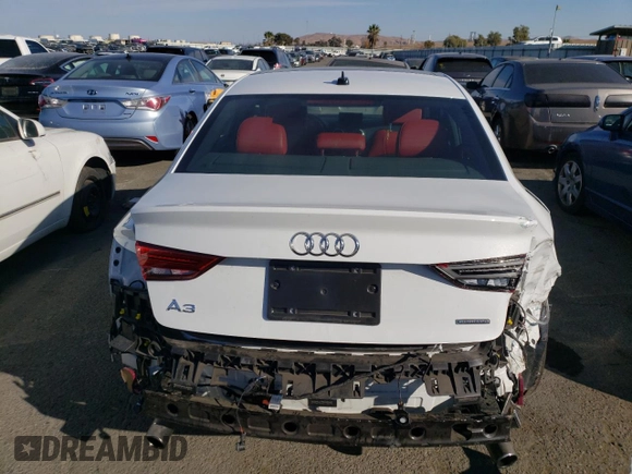 2020 Audi A3 Sedan S line Premium Plus with VIN WAUJEGFF2LA095540, listed as a Copart auction lot 75729743 with 18,852 mi miles. Bid and sale history available at carsss.com. Image 6.