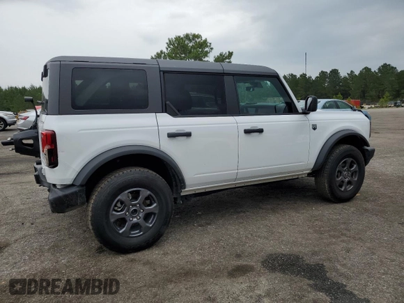 2024 Ford Bronco Big Bend with VIN 1FMDE7BH1RLA78163, listed as a Copart auction lot 59555735 with 15,291 mi miles and Salvage title. Bid and sale history available at DreamBid. Image 3.