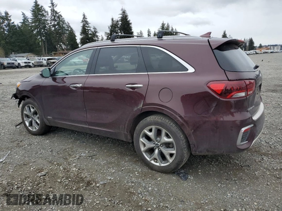 2020 Kia Sorento SX z VIN 5XYPKDA50LG696187, wystawiony jako Copart lot #50215335 z przebiegiem 95 243 mil mil oraz Szkoda całkowita • Salvage title. Historia ofert i sprzedaży dostępna na DreamBid. Obrazek 2.