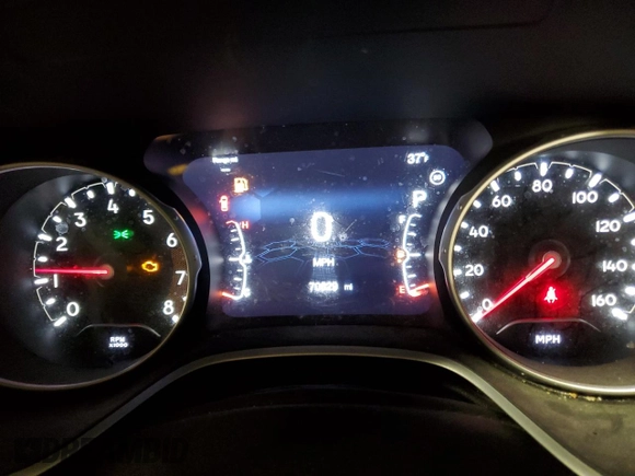 2018 Jeep Compass Latitude with VIN 3C4NJDBB7JT320932, listed as a Copart auction lot 49498265 with 70,829 mi miles and Salvage Title. Bid and sale history available at carsss.com. Image 9.