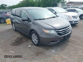 2016 Honda Odyssey EX-L z VIN 5FNRL5H61GB087150, wystawiony jako IAAI lot #42225911 z przebiegiem 153 554 mil mil oraz . Historia ofert i sprzedaży dostępna na DreamBid. Obrazek 1.
