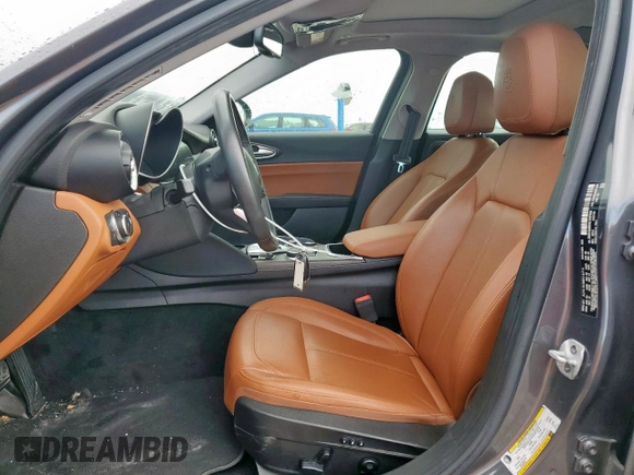2020 Alfa Romeo Giulia Ti with VIN ZARFAMBNXL7637986, listed as a Copart auction lot 59406215 with 46,350 mi miles and Salvage title. Bid and sale history available at DreamBid. Image 7.