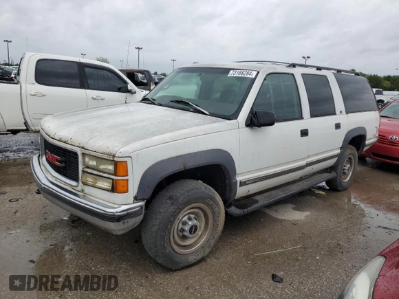 1997 GMC Suburban z VIN 1GKGK26JXVJ715765, wystawiony jako Copart lot #73188284 z przebiegiem 301 101 mil mil oraz Szkoda całkowita • Salvage title. Historia ofert i sprzedaży dostępna na DreamBid. Obrazek 1.