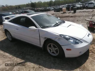 2001 Toyota Celica GT with VIN JTDDR32T910097930, listed as a IAAI auction lot 41904133 with 104,147 mi miles. Bid and sale history available at carsss.com. Image 1.