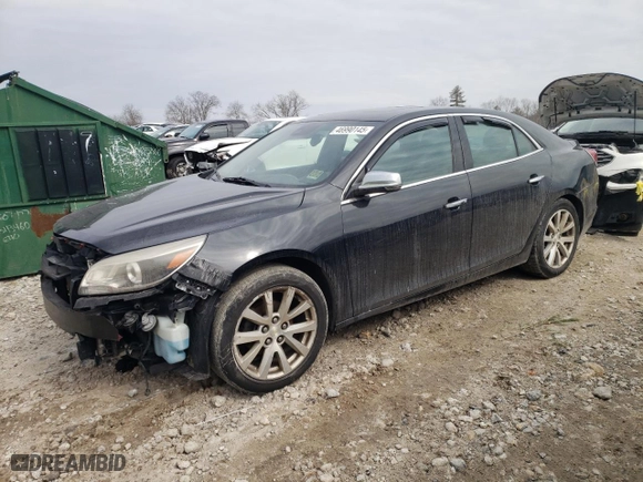 2013 Chevrolet Malibu LTZ with VIN 1G11H5SA0DF138679, listed as a Copart auction lot 46990145 with 150,557 mi miles and Clean Title. Bid and sale history available at carsss.com. Image 1.