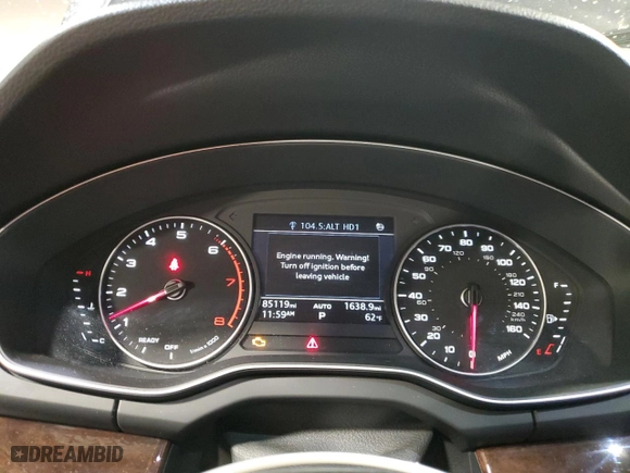 2018 Audi Q5 Premium with VIN WA1ANAFY1J2174801, listed as a Copart auction lot 53709855 with 85,119 mi miles and Salvage Title. Bid and sale history available at carsss.com. Image 9.