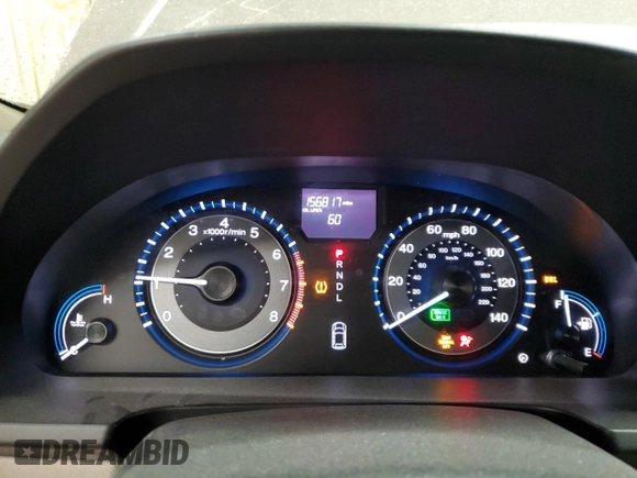 2013 Honda Odyssey LX with VIN 5FNRL5H28DB091849, listed as a Copart auction lot 53563635 with 156,817 mi miles and Salvage Title. Bid and sale history available at carsss.com. Image 9.