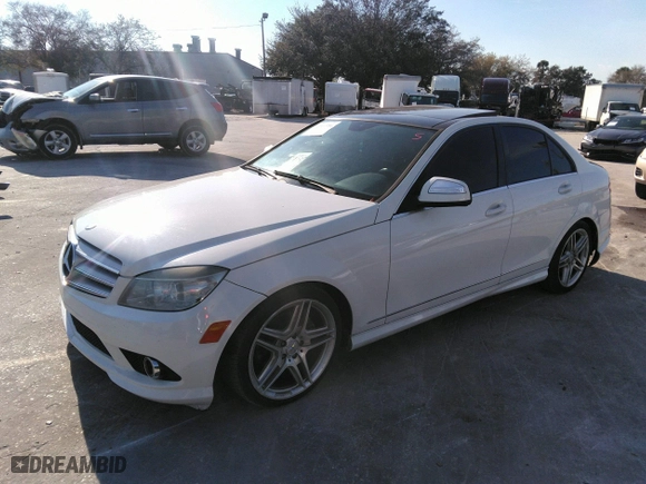 2009 Mercedes-Benz C-Class 3.0L Sport with VIN WDDGF54X09F211491, listed as a IAAI auction lot 41394550 with 160,835 mi miles. Bid and sale history available at carsss.com. Image 2.