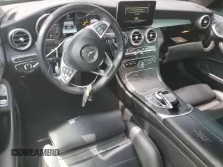 2018 Mercedes-Benz C 300 with VIN WDDWJ4KB6JF704074, listed as a Copart auction lot 57957375 with 97,267 mi miles and Salvage title. Bid and sale history available at DreamBid. Image 8.