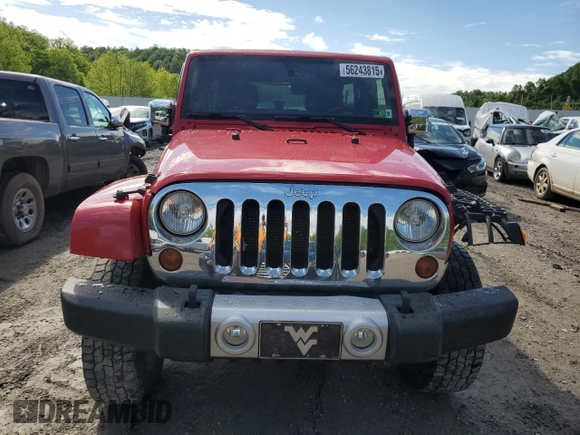 2012 Jeep Wrangler Unlimited Sahara with VIN 1C4BJWEG0CL128417, listed as a Copart auction lot 56243815 with 95,635 mi miles and Salvage title. Bid and sale history available at DreamBid. Image 5.