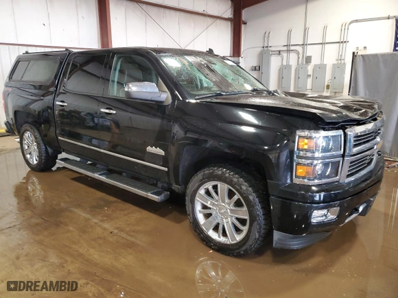 2014 Chevrolet Silverado 1500 High Country with VIN 3GCUKTEC2EG484126, listed as a Copart auction lot 47131375 with 98,731 mi miles and Salvage Title. Bid and sale history available at carsss.com. Image 4.