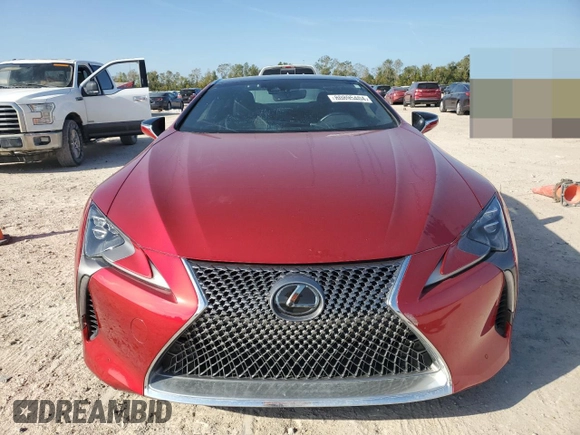 2022 Lexus LC with VIN JTHBP5AY7NA104717, listed as a Copart auction lot 80895404 with 0 mi miles and Non Repairable. Bid and sale history available at carsss.com. Image 5.