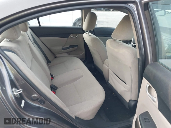 2013 Honda Civic LX with VIN 19XFB2F56DE053799, listed as a IAAI auction lot 40701262 with 191,234 mi miles and . Bid and sale history available at DreamBid. Image 8.