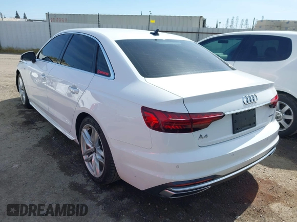 2023 Audi A4 S line Premium Plus with VIN WAUEAAF41PN015426, listed as a IAAI auction lot 41851254 with 39,142 mi miles and . Bid and sale history available at DreamBid. Image 3.