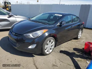 2013 Hyundai Elantra GLS PZEV with VIN KMHDH4AE8DU693485, listed as a Copart auction lot 50629015 with 94,808 mi miles and Salvage Title. Bid and sale history available at carsss.com. Image 1.