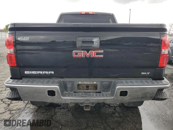 2015 GMC Sierra 1500 SLT with VIN 3GTU2VEJ2FG158712, listed as a Copart auction lot 48047985 with 151,370 mi miles and Salvage Title. Bid and sale history available at DreamBid. Image 6.
