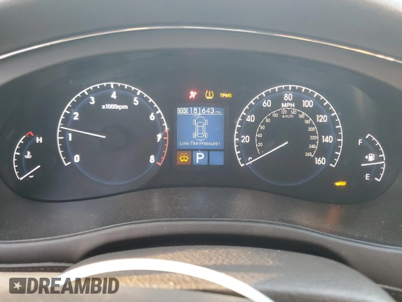 2009 Hyundai Genesis with VIN KMHGC46E19U020470, listed as a Copart auction lot 68014994 with 181,643 mi miles and Salvage Title. Bid and sale history available at carsss.com. Image 9.