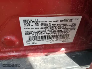 2015 Mitsubishi Outlander Sport SE with VIN 4A4AR4AU5FE034720, listed as a Copart auction lot 51021525 with 140,802 mi miles and Clean Title. Bid and sale history available at carsss.com. Image 12.