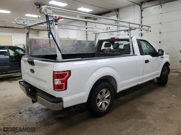 2019 Ford F-150 XL with VIN 1FTMF1CB1KKE45650, listed as a Copart auction lot 50520075 with 149,666 mi miles and Clean Title. Bid and sale history available at carsss.com. Image 3.