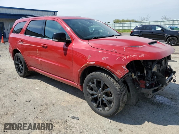 2019 Dodge Durango GT z VIN 1C4RDJDG4KC599432, wystawiony jako Copart lot #56140425 z przebiegiem 107 614 mil mil oraz Szkoda całkowita • Salvage title. Historia ofert i sprzedaży dostępna na DreamBid. Obrazek 4.