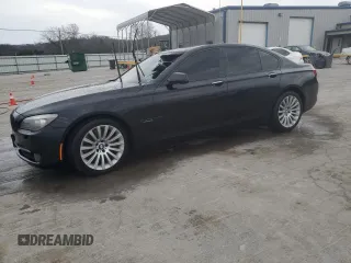 2009 BMW 7 Series 750i with VIN WBAKA83589CY33694, listed as a Copart auction lot 47671345 with 0 mi miles and Salvage Title. Bid and sale history available at carsss.com. Image 1.