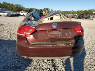 2012 Volkswagen Passat SE with VIN 1VWBH7A35CC051285, listed as a Copart auction lot 75845524 with 95,540 mi miles and Salvage Title. Bid and sale history available at carsss.com. Image 6.