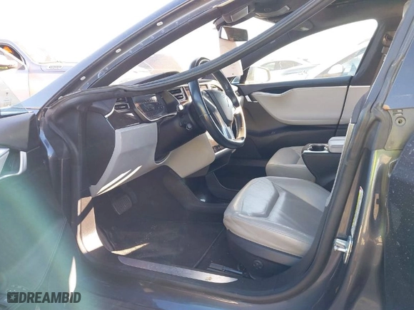 2016 Tesla Model S 90D with VIN 5YJSA1E20GF128496, listed as a IAAI auction lot 41214785 with 126,671 mi miles. Bid and sale history available at carsss.com. Image 5.
