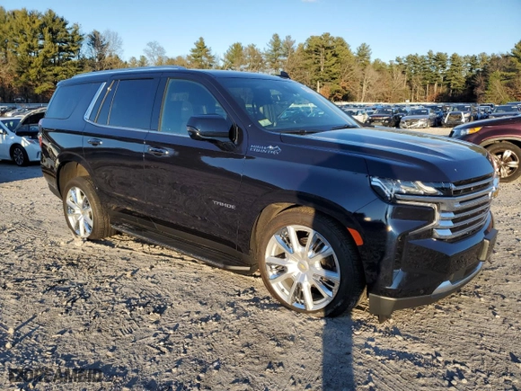 2024 Chevrolet Tahoe High Country with VIN 1GNSKTKL2RR107496, listed as a Copart auction lot 81970994 with 8,827 mi miles and Salvage Title. Bid and sale history available at carsss.com. Image 4.