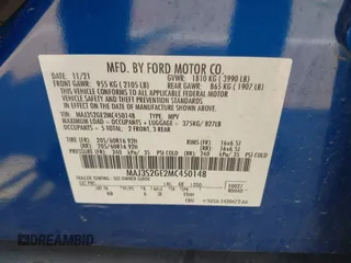 2021 Ford EcoSport SE with VIN MAJ3S2GE2MC450148, listed as a IAAI auction lot 39713048 with 30,115 mi miles and . Bid and sale history available at carsss.com. Image 9.