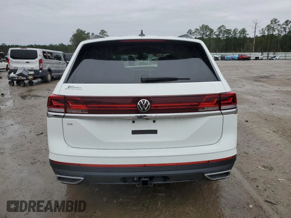 2025 Volkswagen Atlas SE z VIN 1V2JR2CA2SC522901, wystawiony jako Copart lot #44956845 z przebiegiem 1 591 mil mil oraz Szkoda całkowita • Salvage title. Historia ofert i sprzedaży dostępna na DreamBid. Obrazek 6.